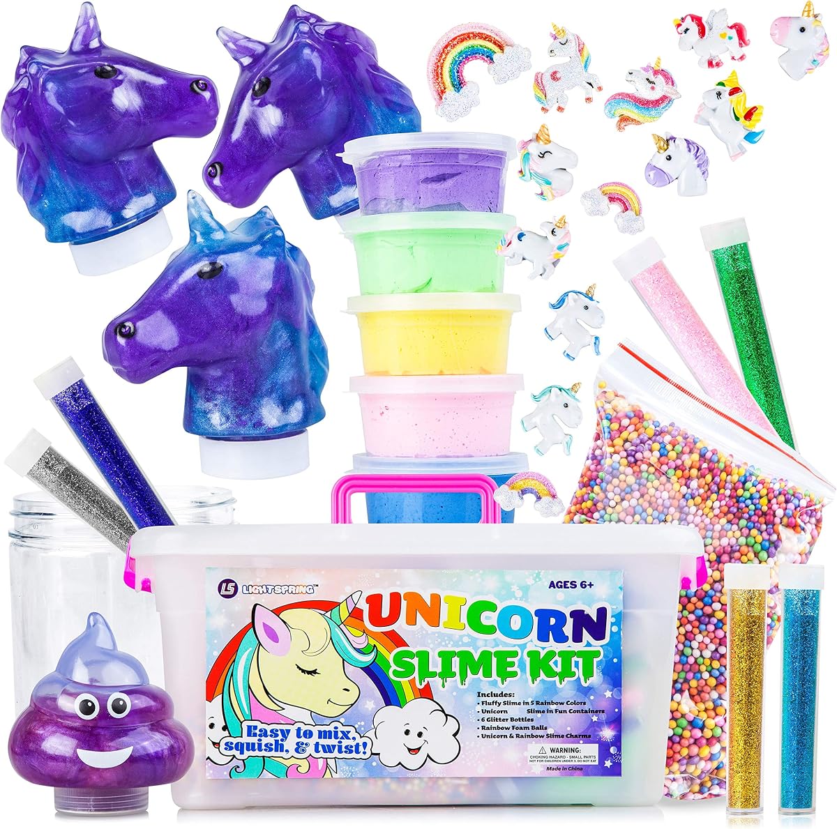 Unicorn Slime Kit with Beads