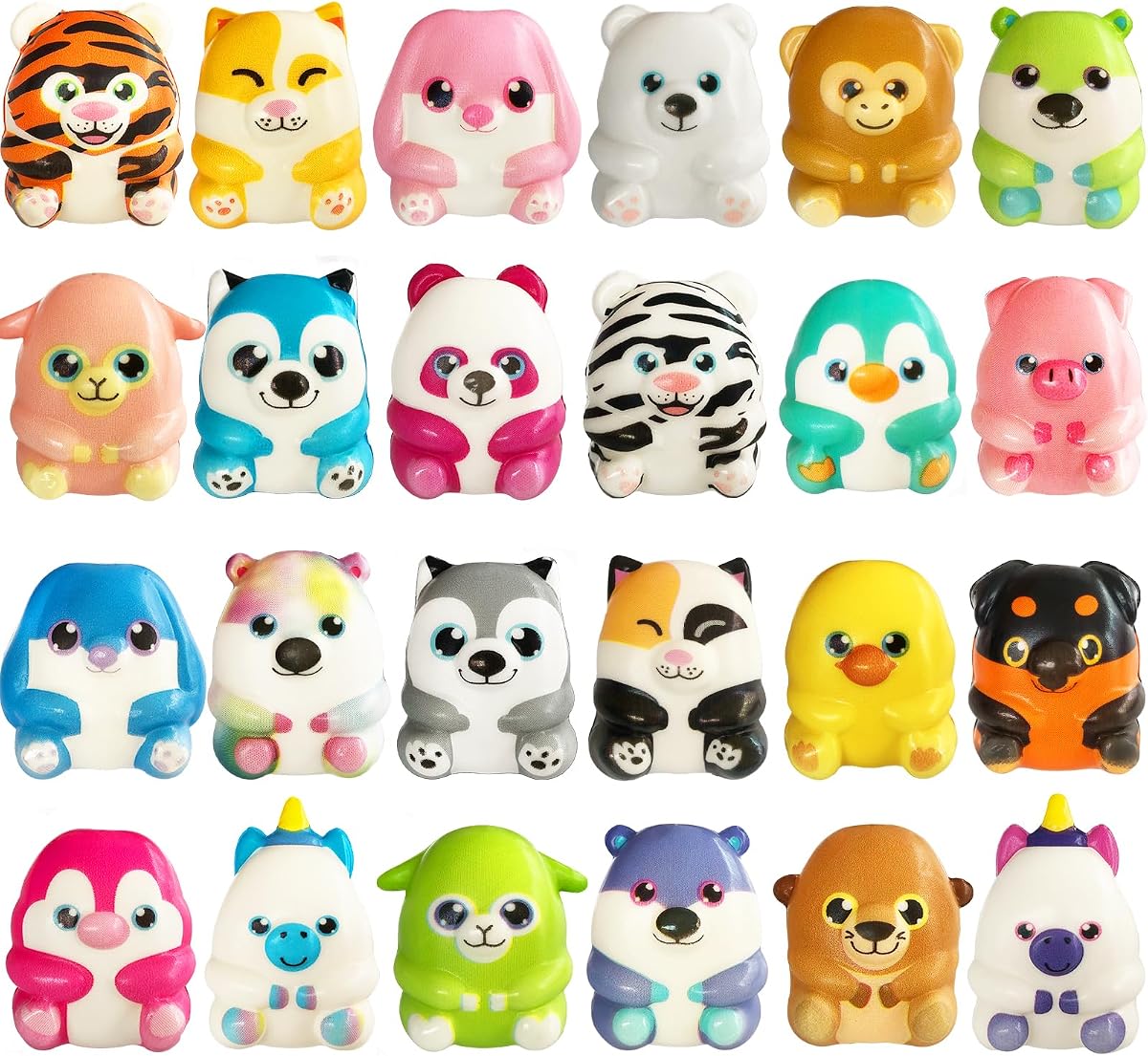 Animal Squishy Party Favors 24-Pcs